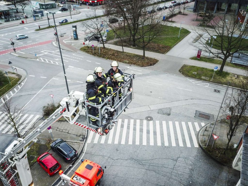 Arbeiten von der Drehleiter aus
