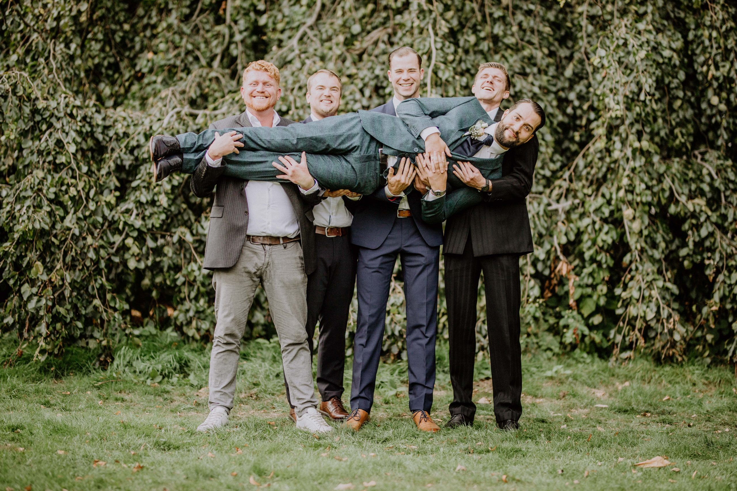 Wolf mit Groomsmen